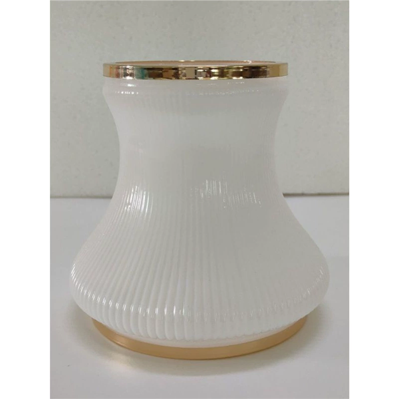 Европейский хрустальный абажур для гостиной, аксессуары для освещения, стеклянная лампа с золотым краем, круг, универсальный абажур, люстра.