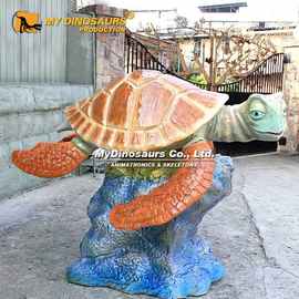 玻璃钢海龟雕塑 公园仿真海龟 海洋主题装饰道具影视仿真海龟乌龟