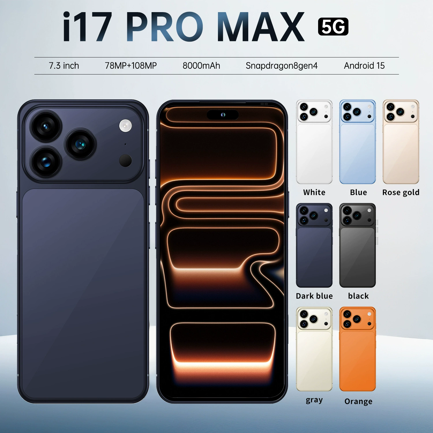 Смарт-часы, мобильный телефон, Intel Core i17, 17ProMax, 3 дюйма, Android, 16 ГБ