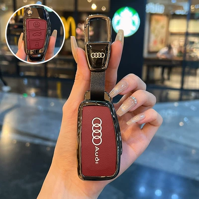 Static Rod/Key Bag, Buckle Q6 Shell A7L Male A5L - type-c-burgundy-car-logo-buckle