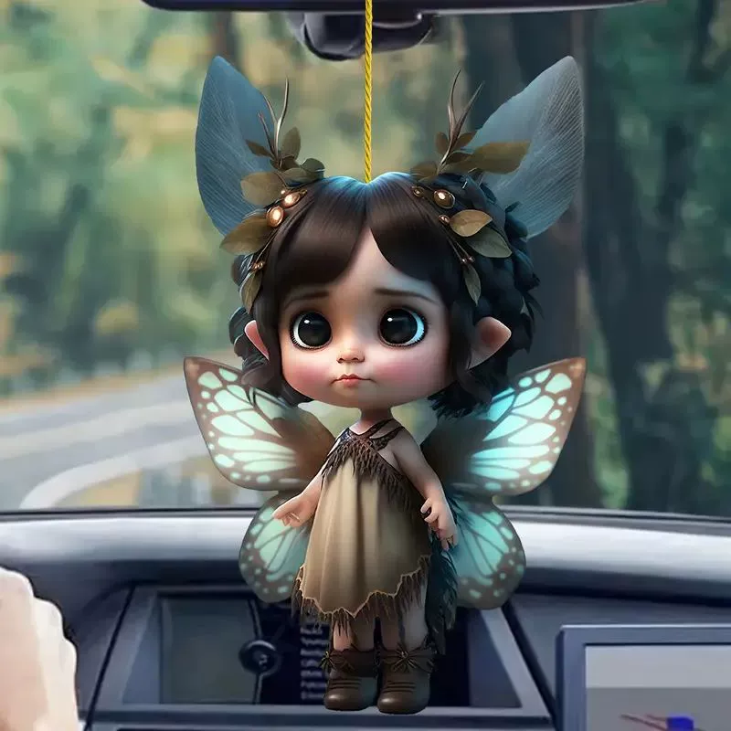 (Cross-border trading), cute doll, acrylic pendant, rear view mirror, keychain