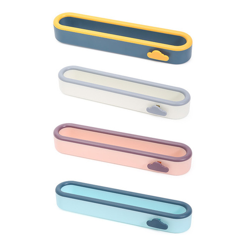 Contrast color cloud shoe rack wall-mounted slipper rack household punch-free simple shoe rack bathroom plastic shoe storage rack