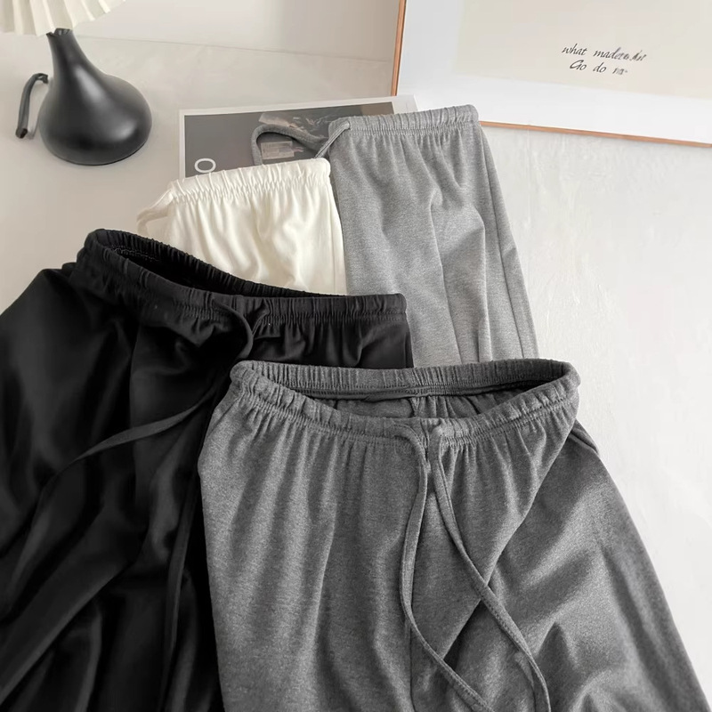Summer Thin Wide-Leg Pants for Women, High-Waisted, Loose Fit, Flattering for Petite Figures, Casual Pants 7076 Summer Thin Wide-Leg Pants for Women, High-Waisted, Loose Fit, Flattering for Petite Figures, Casual Pants 7076