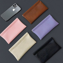 跨镜软皮现金存钱包简约手抓包商务长款票夹大钞收纳包弹片零钱包