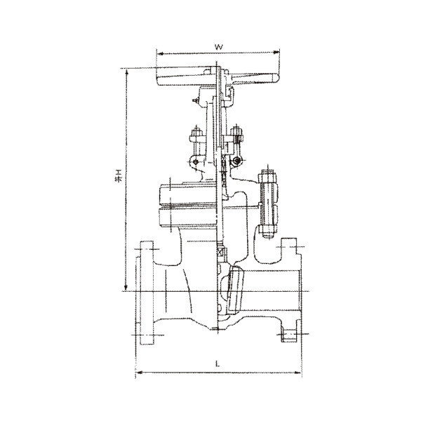 铸钢闸阀 国标法兰耐高温阀门铸钢闸阀Z41W-10P