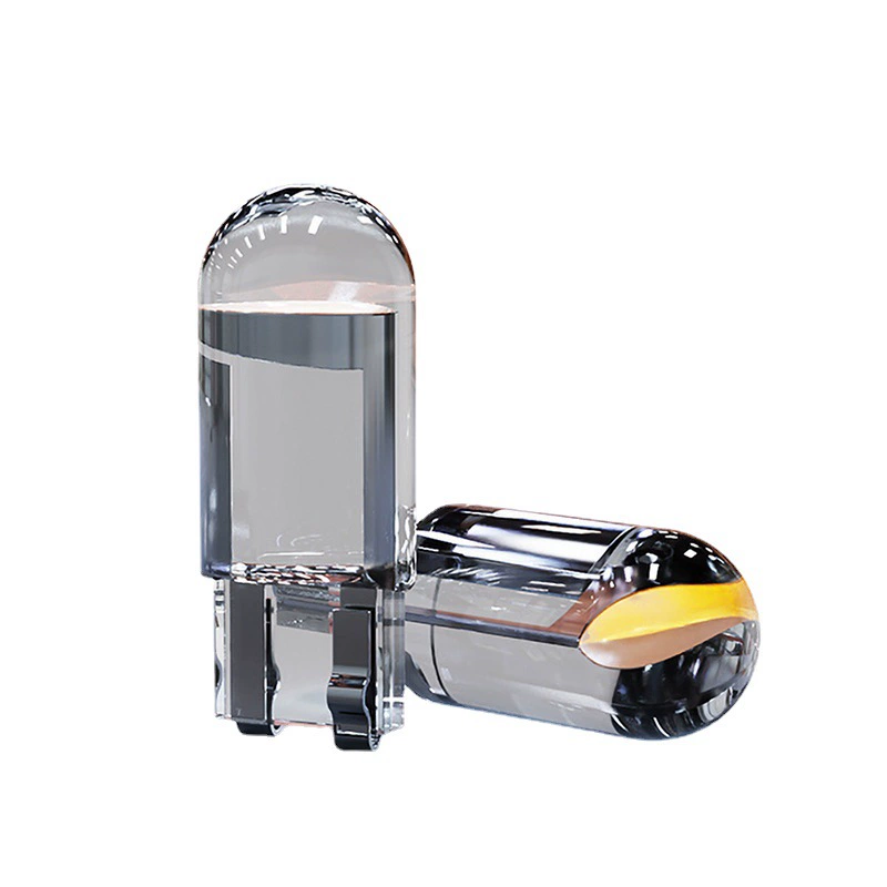 Индикатор ширины автомобиля T10 кристально прозрачный Интегрированный Светодиодный автомобильный светильник COB подсветка W5W лампа для чтения номерного знака