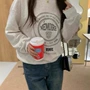 韩国宽松印花秋冬季卫衣