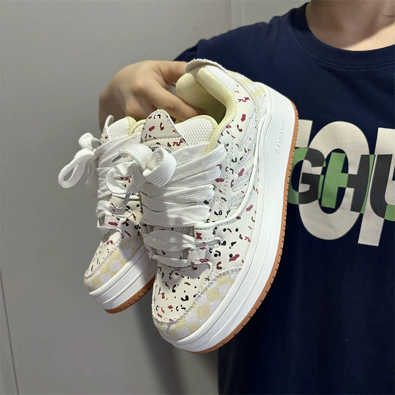 Корейская версия толстой подошвы, чтобы увеличить тренд туфли нишевые туфли