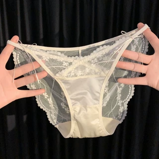 高开衩性感纯欲风高颜值全蕾丝内裤女生2026新款三角裤防夹臀超薄