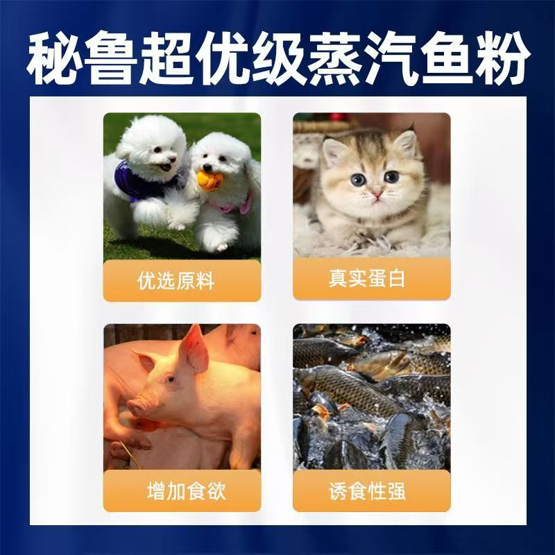 厂家供应秘鲁蒸汽鱼粉水产料畜禽料宠物料用鱼粉EXALMAR蓝头鱼|undefined