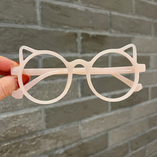 Children's Sunglasses Lensless Baby Super Cute Kitten Ear Styling Trendy Casual Glasses Frame for Boys and Girls