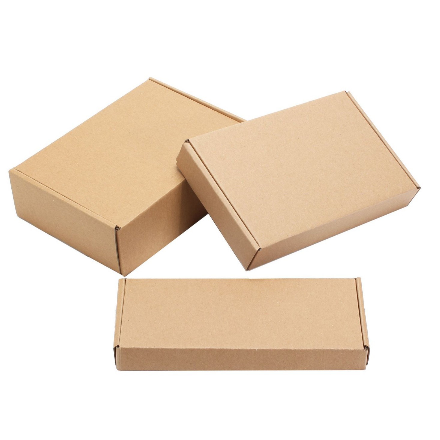 牛皮纸瓦楞飞机礼品包装运输盒（易折叠）