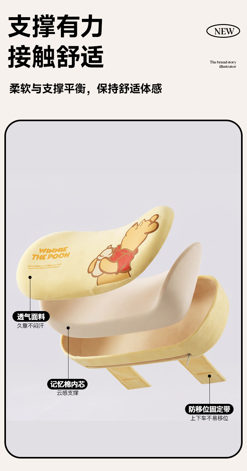 Car headrest and lumbar support cushion for driving, seat backrest, car lumbar pad, waist support, and back cushion