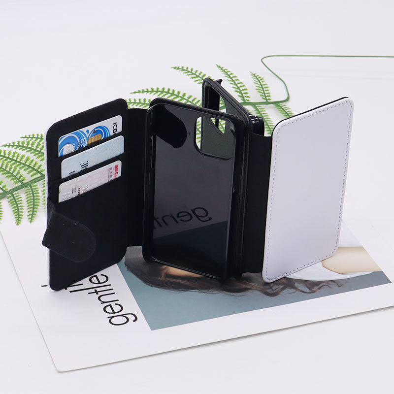 Geeignet für iPhone 13 Transferdruck Leder Wärmesublimation Telefon Schutzhülle, blank DIY_voghion.com