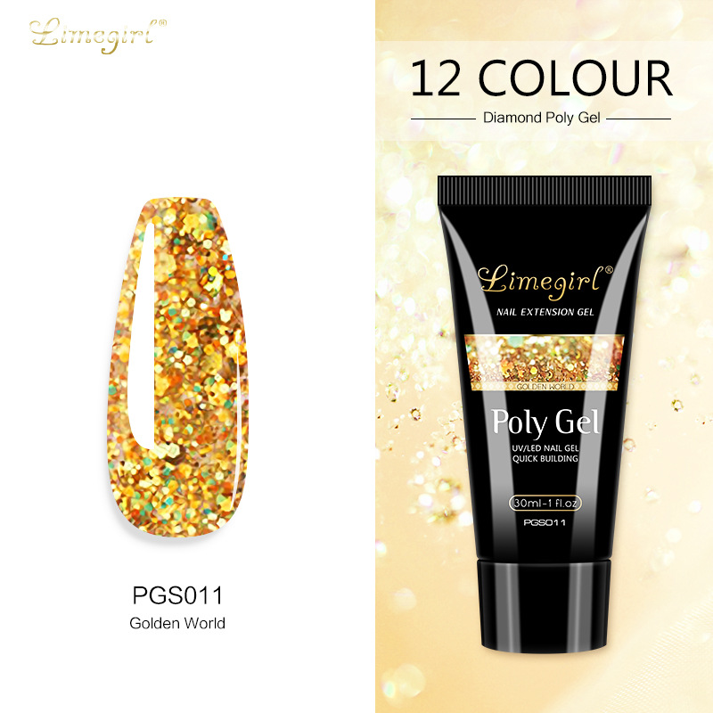 30ML uñas arte papel libre titular extensión rápida modelo de cristal pegamento indoloro UV extensión pegamento indoloro fototerapia cristal pegamento