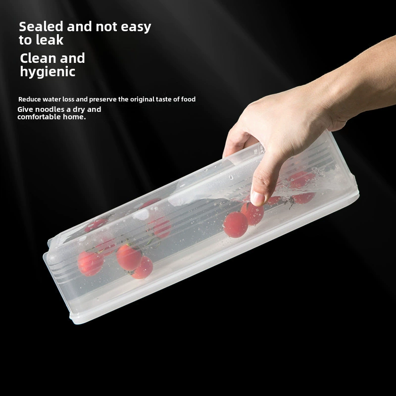  rectangular noodle storage box Kitchen egg noodle noodle refrigerator storage box Plastic food freshness sealing box