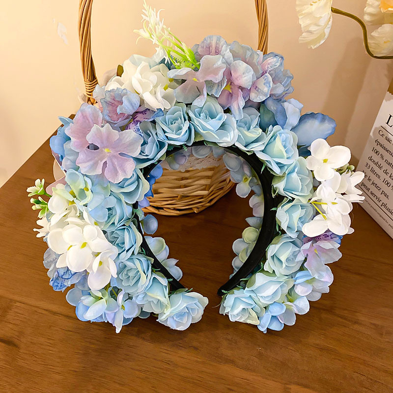 933g Weight Hair Band Hair Accessories Type 1 Piece Quantity Daily Occasion Cloth Material Flower Pattern All Seasons Season Women's Gender Sweet Style Sweet Women's Flower Cloth Hair Band 14