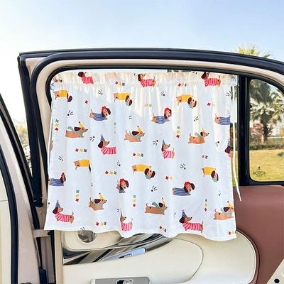 Heat Insulation Sunscreen Car Curtain – Car curtains - dachshund-curtain