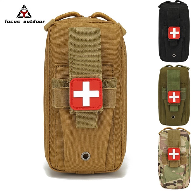 Botiquín de primeros auxilios para deportes al aire libre, kit médico táctico, tijeras de vendaje, accesorios, bolsa táctica, venta al por mayor