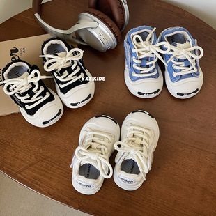 {15-40 Yards} Baby Toddler Shoes, Spring & Fall Soft-Soled Baby Shoes, Boys' Casual Sports Shoes, Children's Canvas Shoes