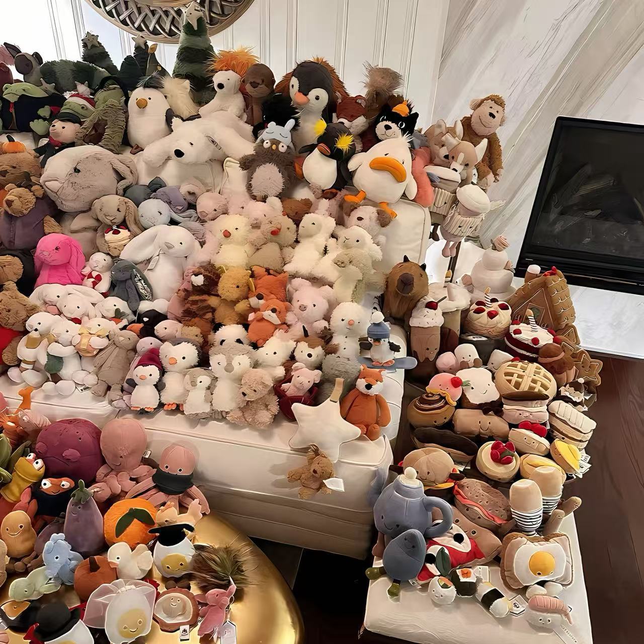 Jelycat Fun Plush Toy Series Fruit Doll Barcelona Bear Doll Trendy Wedding Doll Wholesale