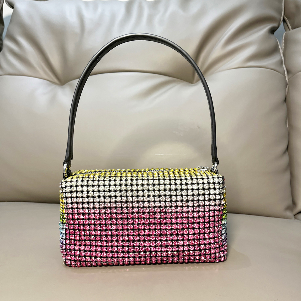 Borsa da donna transfrontaliera piena di diamanti borsa a tracolla borsa a tracolla con strass lucidi borsa da donna fatta a mano borsa da donna con diamanti_voghion.com