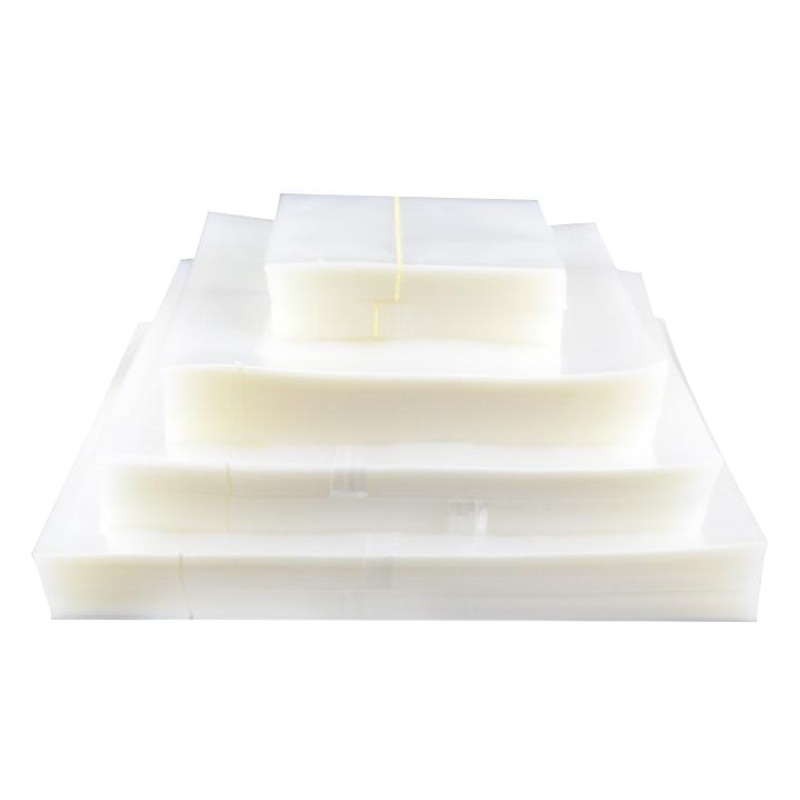 Bolsa de vacío para envasado de alimentos, salchicha, tocino, transparente brillante, bolsa de plástico de nailon sellada por compresión comercial, en stock