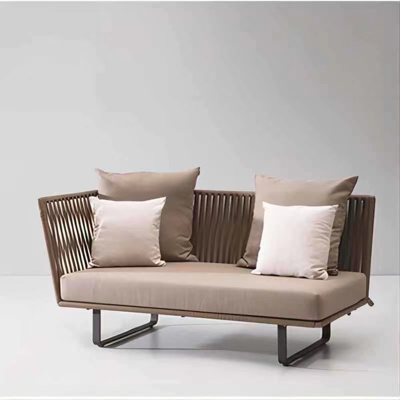 Ocio al aire libre sofá de caña jardín sala de estar piscina terraza muebles casa de alojamiento casa de sol patio tela de caña arte de caña