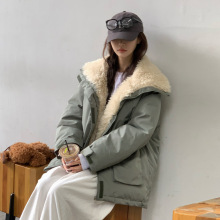 派克服女2025年冬季新款工装羽绒棉服袄冲锋衣加厚显瘦小个子外套
