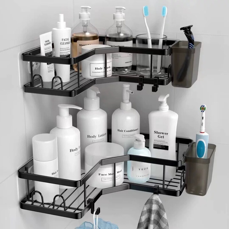 Bathroom Storage Rack Bathroom Punch-free Toilet Kitchen Wall-mounted Bedroom Wall-wall Cosmetic Storage Rack