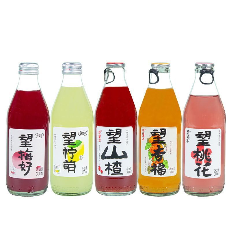 Haowangshuiwang サンザシ炭酸水ドリンク 300 ミリリットル/ボトル Meihaoshengfu 解決インターネット有名人ソーダ工場卸売|undefined