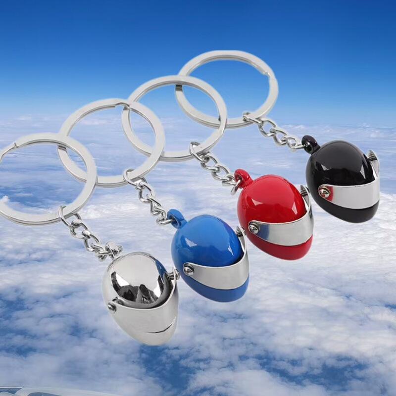 New Stereo Motorcycle Helmet Personalized Keychain Creative Motorcycle Helmet Keychain Motorcycle Club Small Gift