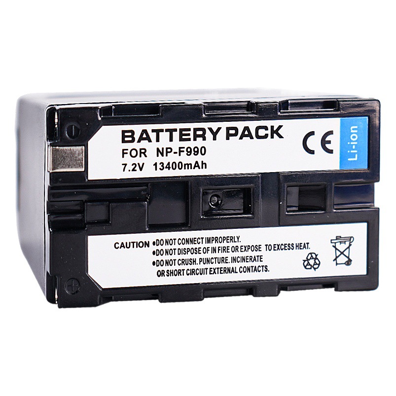 Batería np-f990 adecuada para Sony cámara digital batería tipo-C carga rápida Luz de relleno batería de decodificación completa