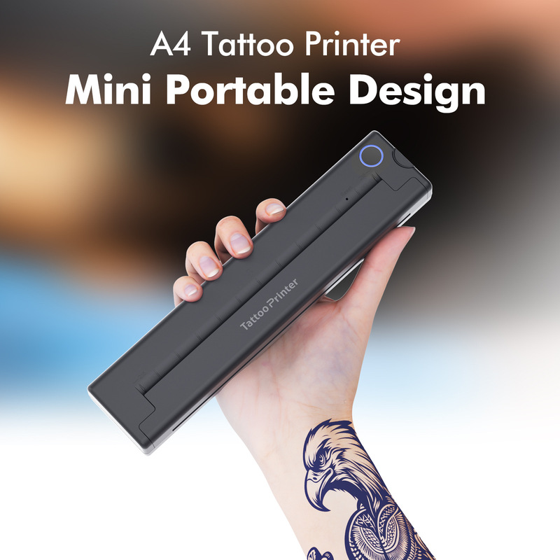 Tattoo Transfer Machine A4 Bluetooth Wireless USB Document Printer Thermal Inkless Portable Mini Printer