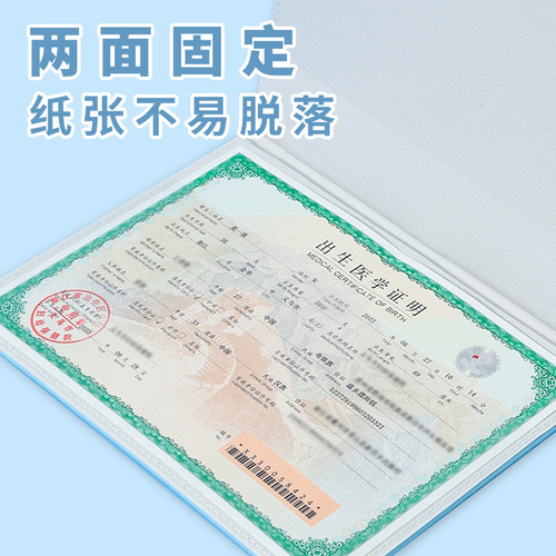 2025 Year Snake Baby Medical Birth Certificate Protection Case New Version Vaccine Book Storage Precaution Injection Certificate