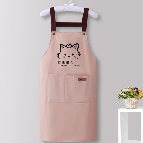 Apron Waterproof, Oilproof, Stain-Resistant Household Kitchen Cooking WaistApron for Hygiene High-Quality Dining Special Purpose Workwear