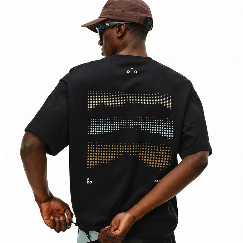 Eba Cool-Feeling Pure Cotton 7A Antibacterial Sports Short-Sleeved Summer Round-Neck Couple Polka Dot Print Outdoor Half-Sleeved T-Shirt for Men Eba Cool-Feeling Pure Cotton 7A Antibacterial Sports Short-Sleeved Summer Round-Neck Couple Polka Dot Print Outdoor Half-Sleeved T-Shirt for Men