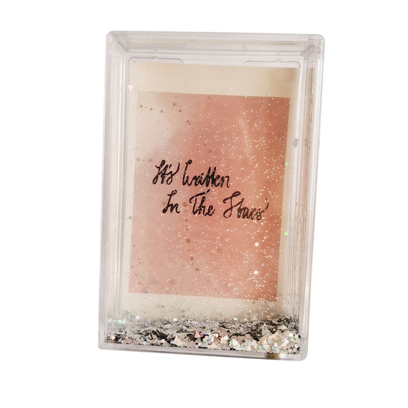 20 Years Factory Holiday Gift Photo Model Portrait 2x 3 Acrylic quicksand Sequin Photo Frame