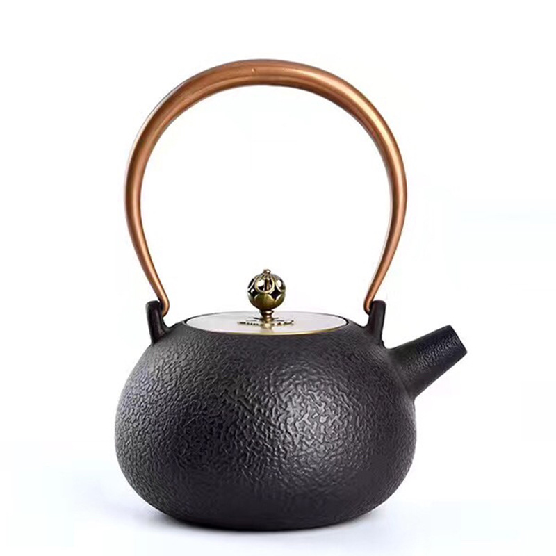 Tetera de Hierro Fundido sin Recubrimiento para Hogar y Té Kung Fu