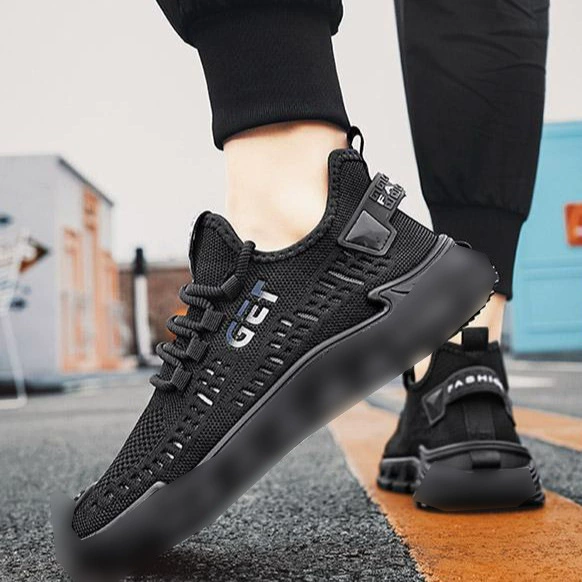 Мужская обувь для путешествий, кроссовки с технологией Flyknit, модные, дышащие и универсальные мужские повседневные туфли, стильные и универсальные сетчатые кроссовки оптом