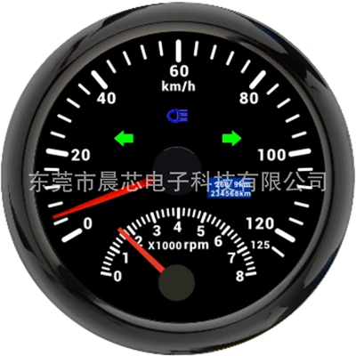 Instrument, automobile instrument - cx8261b-black-plate-black-cover-125km