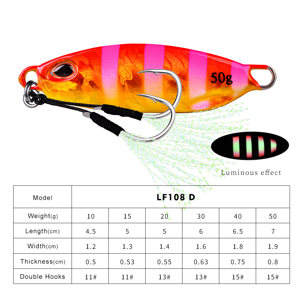 Metal Jigging Spoon Lures Wertical Jigs Fresh Water Bass Swimbait Tackle Gear