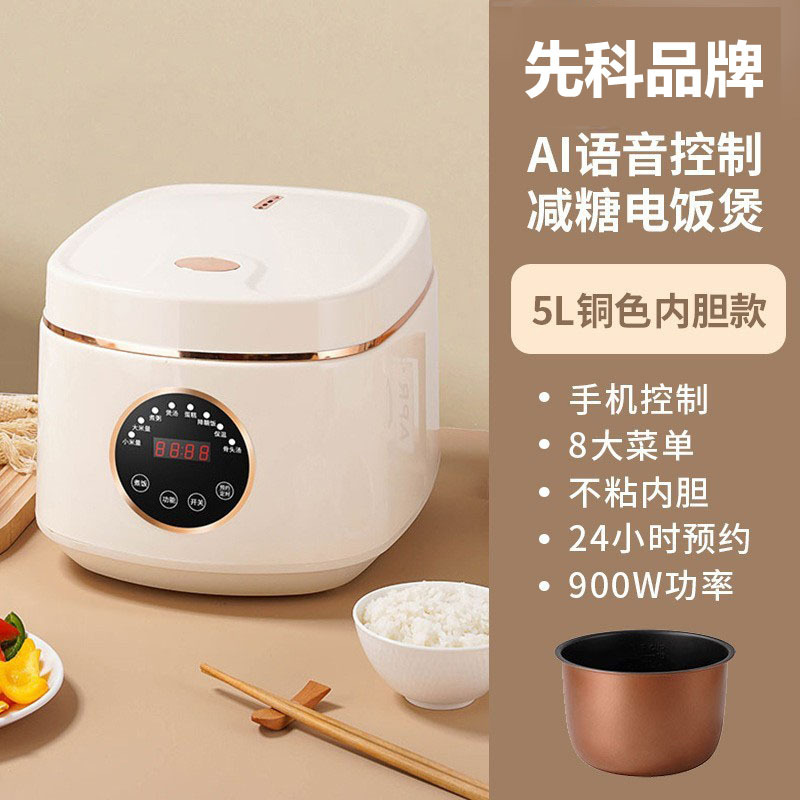 Xian* 코미 컬러 5L 음성 기능이 있는 전기밥솥(공장 기본 가격은 대량 도매에 대해 협상 가능, 우수한 가격, 공장 기본 가격을 얻으려면 문의하십시오. 전체 기계 주문에 대해서는 문의하십시오)