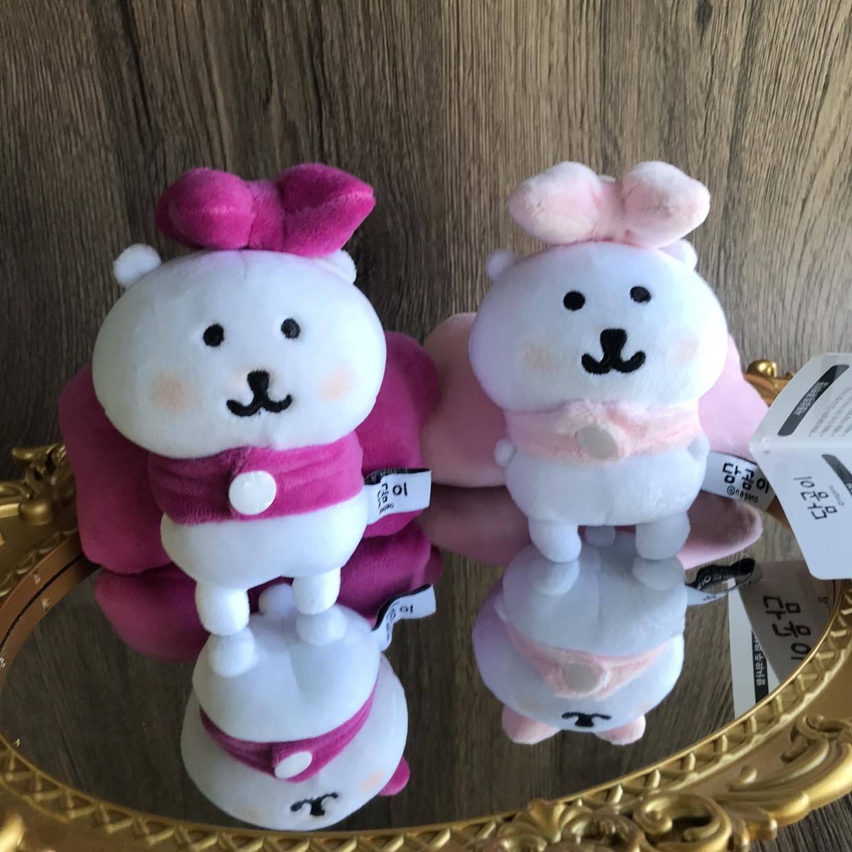 Good-looking 13cm self-deprecating bear baby clothes 17cm macaron sitting party coke three generations universal bow clothes