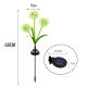 Solar String Lights Outdoor Dandelion Ground Lights Waterproof Lawn Lights Garden Courtyard Decorative Lights Onion Head Artificial Flowers
