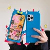 Apple, cartoon dynamic iphone13, silica gel phone case, Japanese and Korean, 13promax