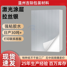 现货速发拉丝银标贴纸签印刷a4a3封口贴打印贴箱唛激光涂层不干胶