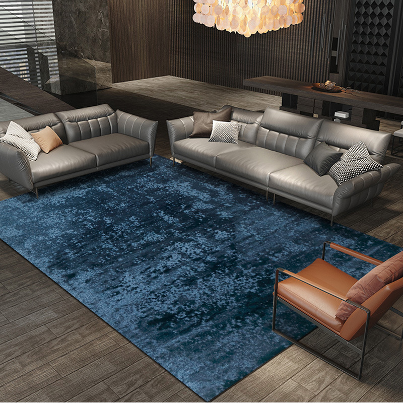 Alfombra doméstica moderna minimalista sala de estar dormitorio resistente a la suciedad fácil de cuidar alfombra de cama de alta calidad alfombra de cama de gran área