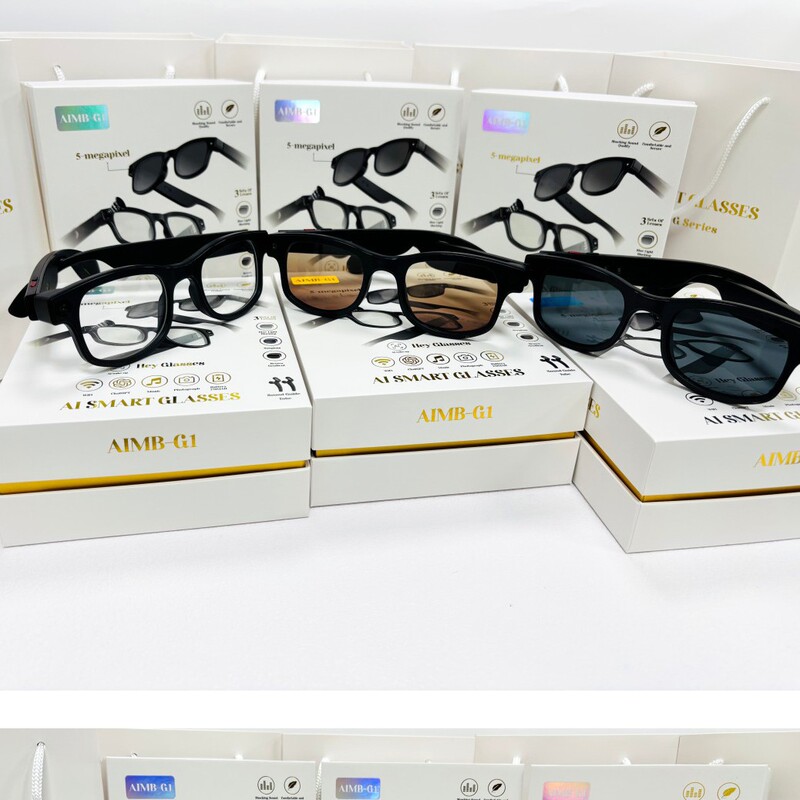 Cross-Border New Aimb-G1I Smart Ai Glasses Translation and Picture Recognition Hd Anti-Shake Camera 800W Photo and Video Cross-Border New Aimb-G1I Smart Ai Glasses Translation and Picture Recognition Hd Anti-Shake Camera 800W Photo and Video