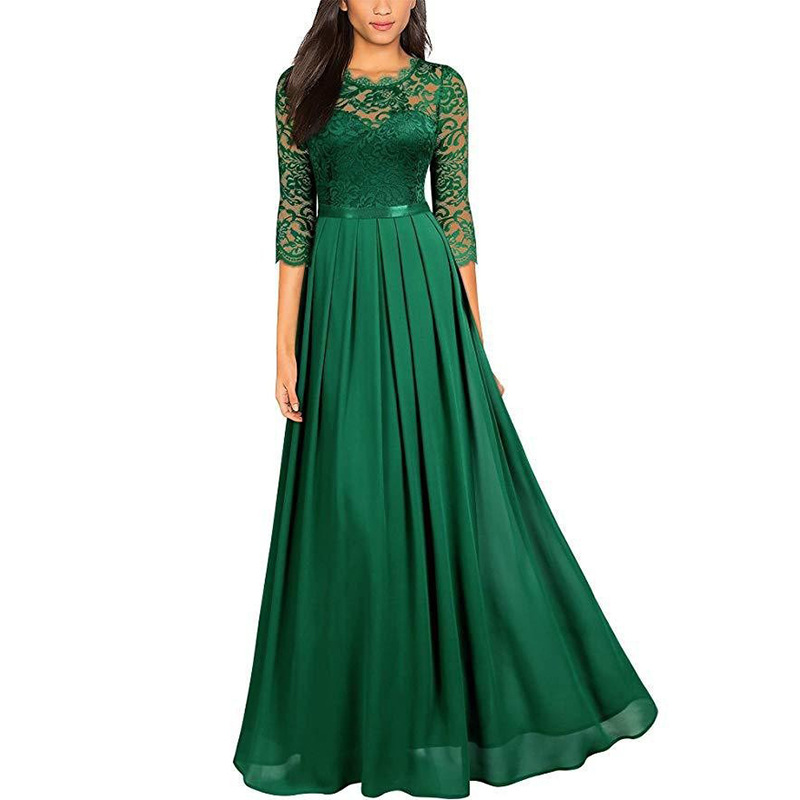 Elegan Long Evening DRESS Elegant Cross -border Evening Dress…